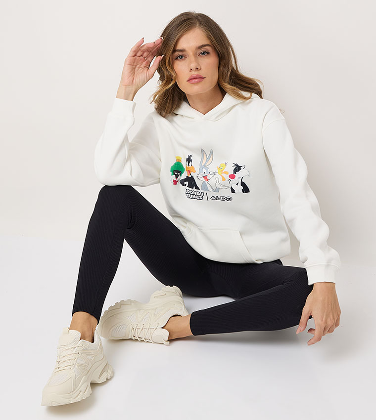 Looney Tunes Printed Long Sleeves Hoodie