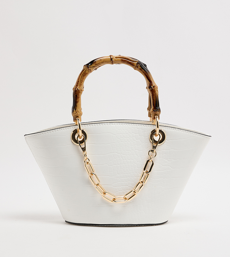 SICIA Textured Satchel Bag