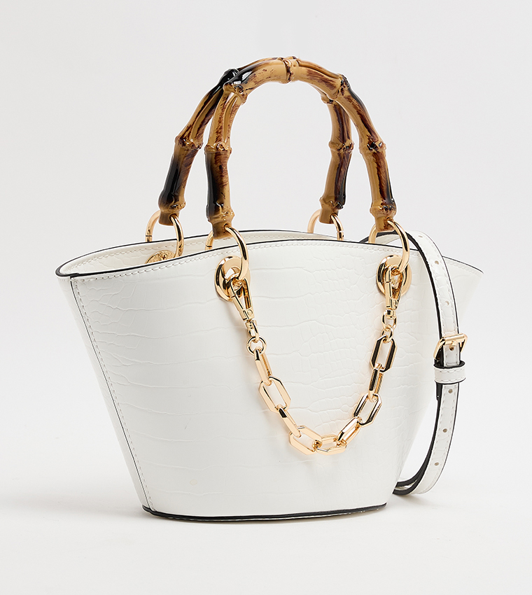 SICIA Textured Satchel Bag