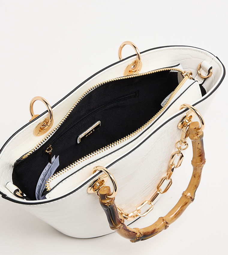 SICIA Textured Satchel Bag