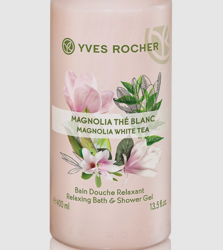 Buy Yves Rocher Shower Gel Magnola The Blanc Bottle, 400 Ml In