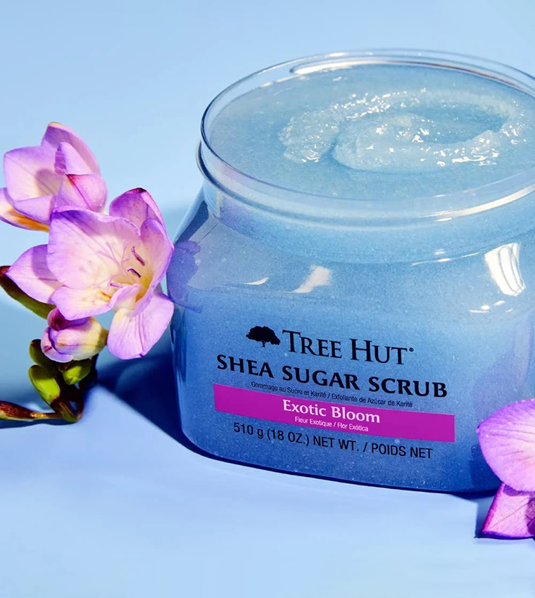 Exotic Bloom Shea Sugar Scrub, 510g