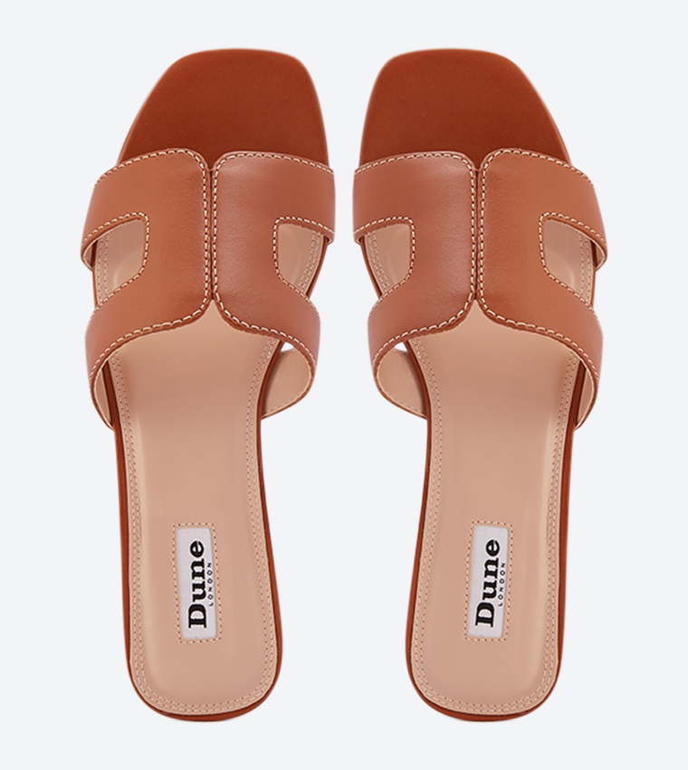 LOUPE Cut-Out Slide Sandals