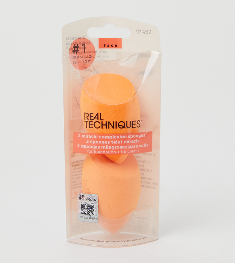 2 Miracle Complexion Sponges - Orange