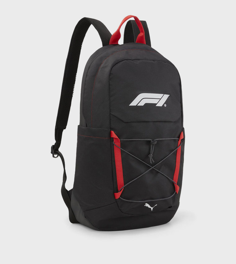 F1 Printed Zip Closure Backpack