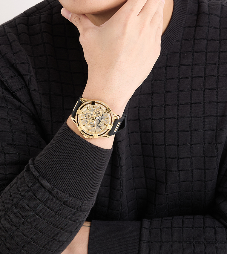 King Quartz Chronograph Watch, 48 mm