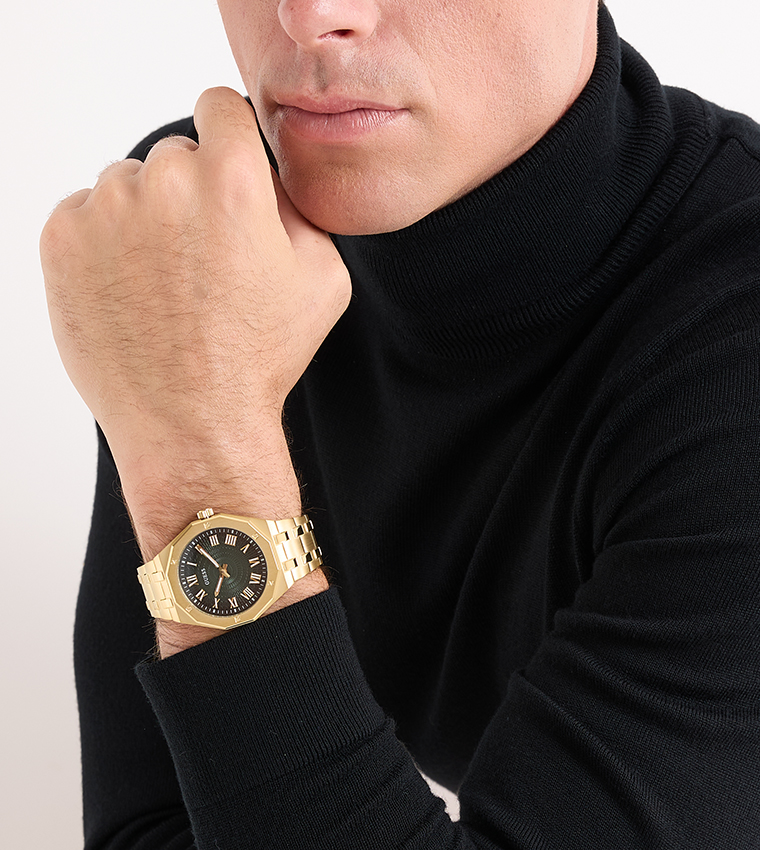 Asset Quartz Analog Watch, 42 mm