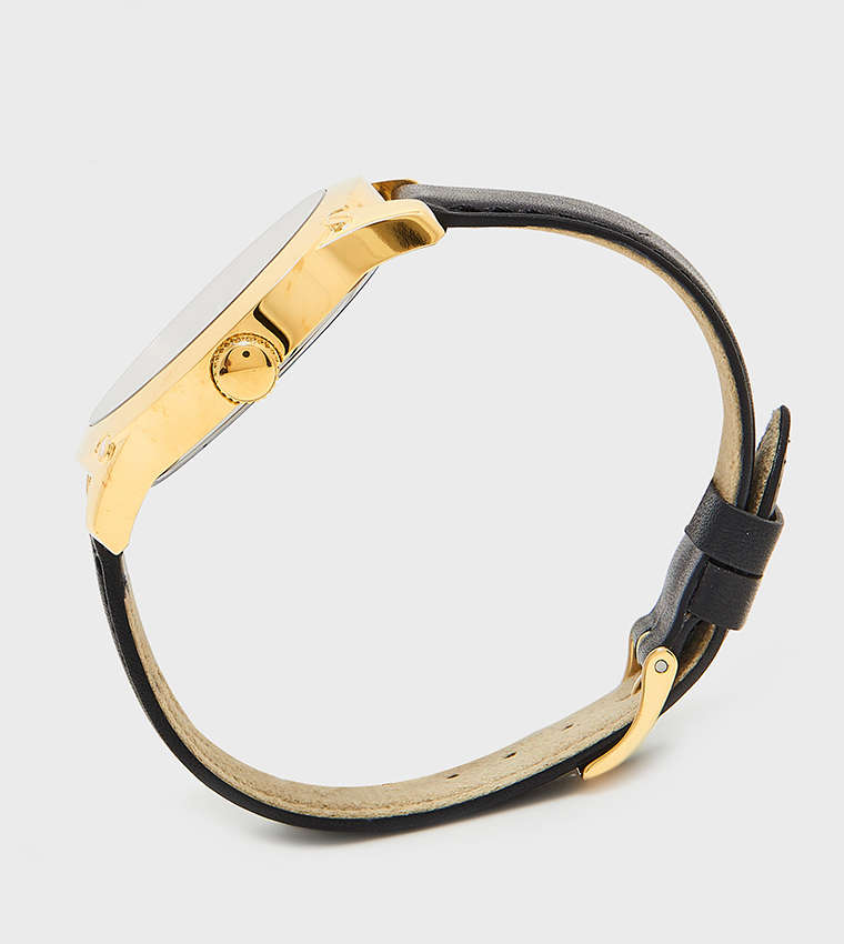 Crescent Quartz Analog Watch, 44 mm