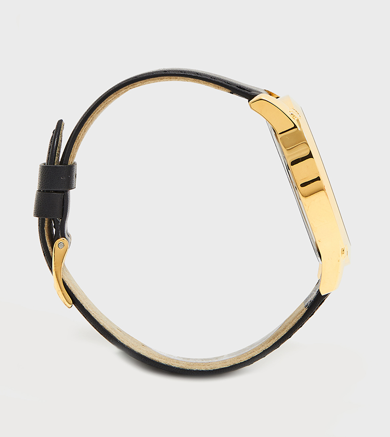 Crescent Quartz Analog Watch, 44 mm