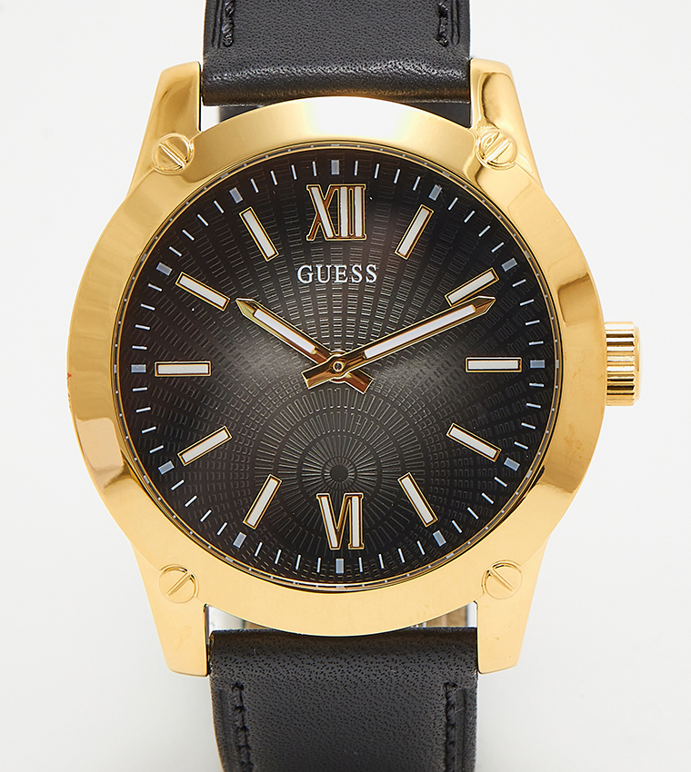 Crescent Quartz Analog Watch, 44 mm