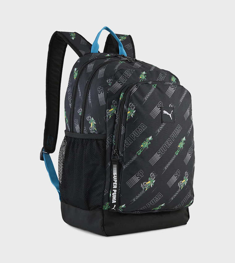 Logo Printed Zip-Closure Backpack