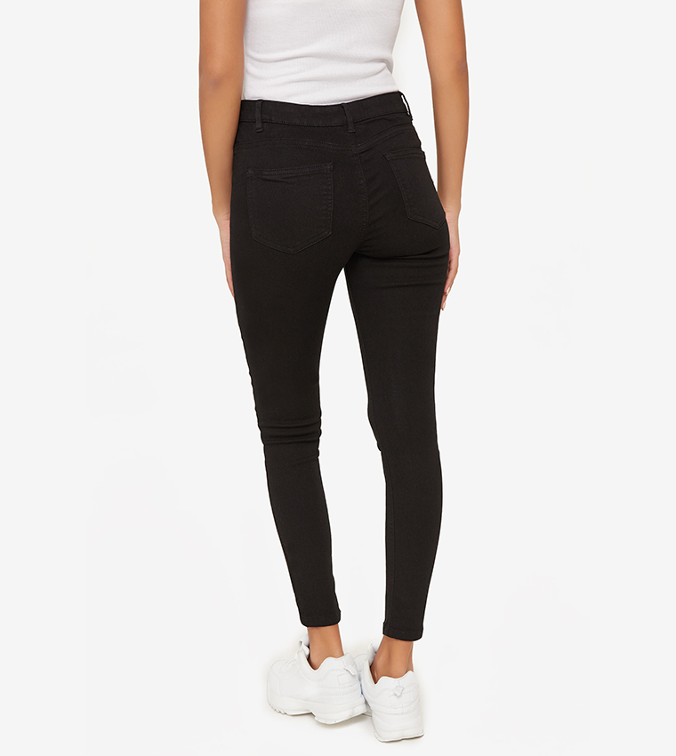 Buy Ardene Rr Super Soft Push Up Jegging Black In Black 6thStreet Qatar