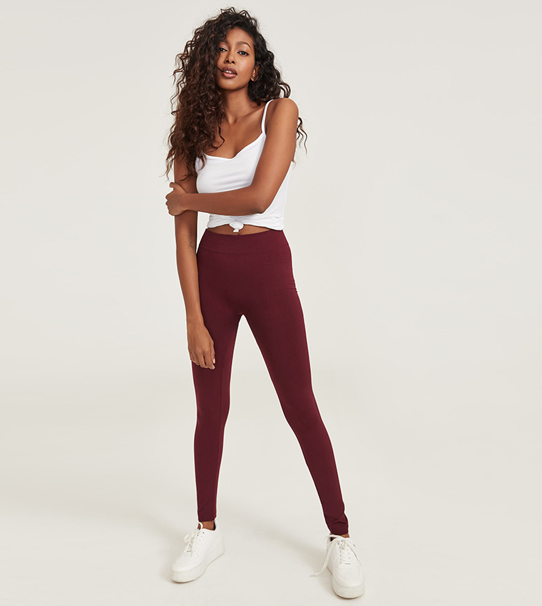 Seam Front Skinny Flared Leggings