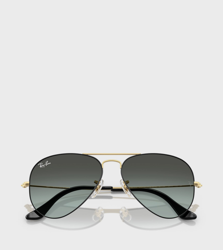 Metal Rim Aviator Sunglasses