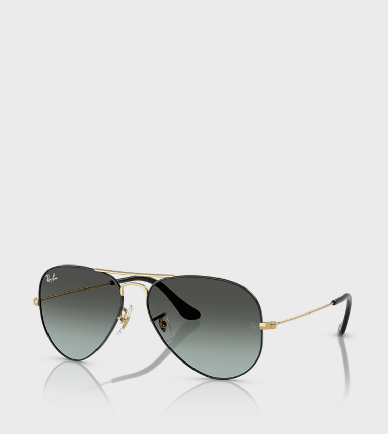 Metal Rim Aviator Sunglasses