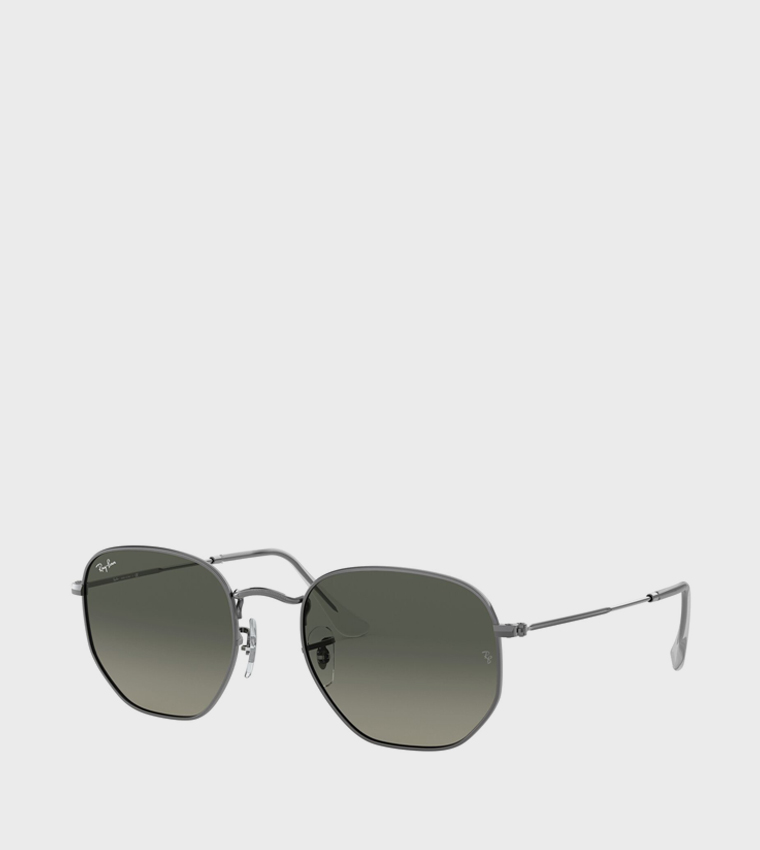 Metal Rim Hexagon Sunglasses