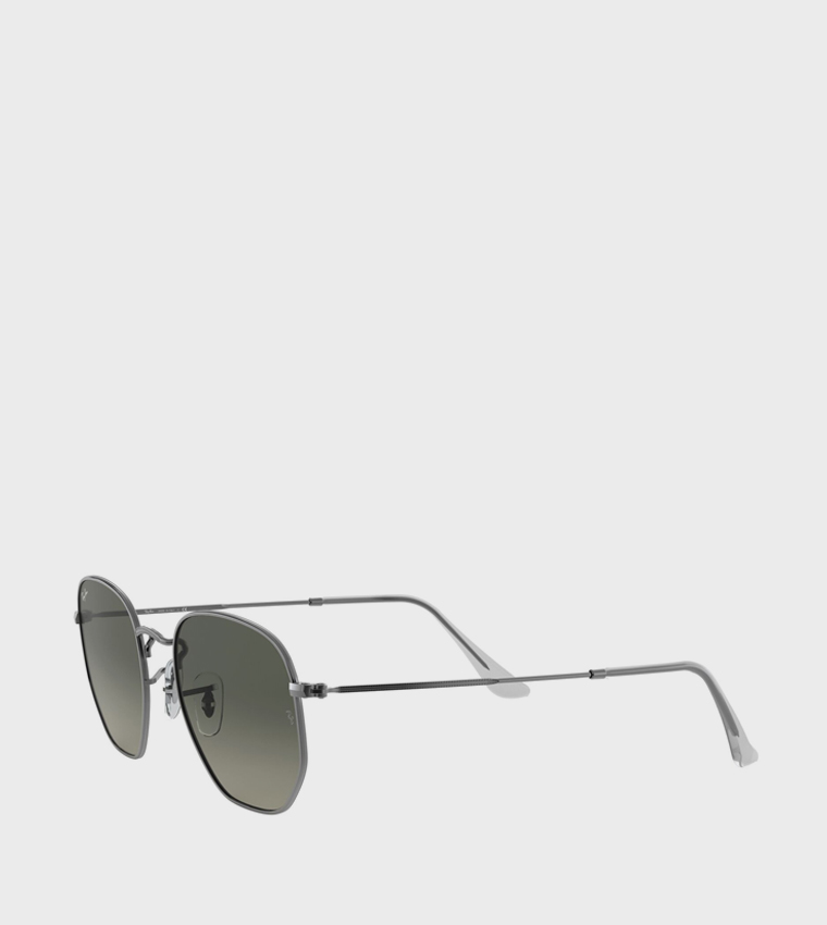 Metal Rim Hexagon Sunglasses