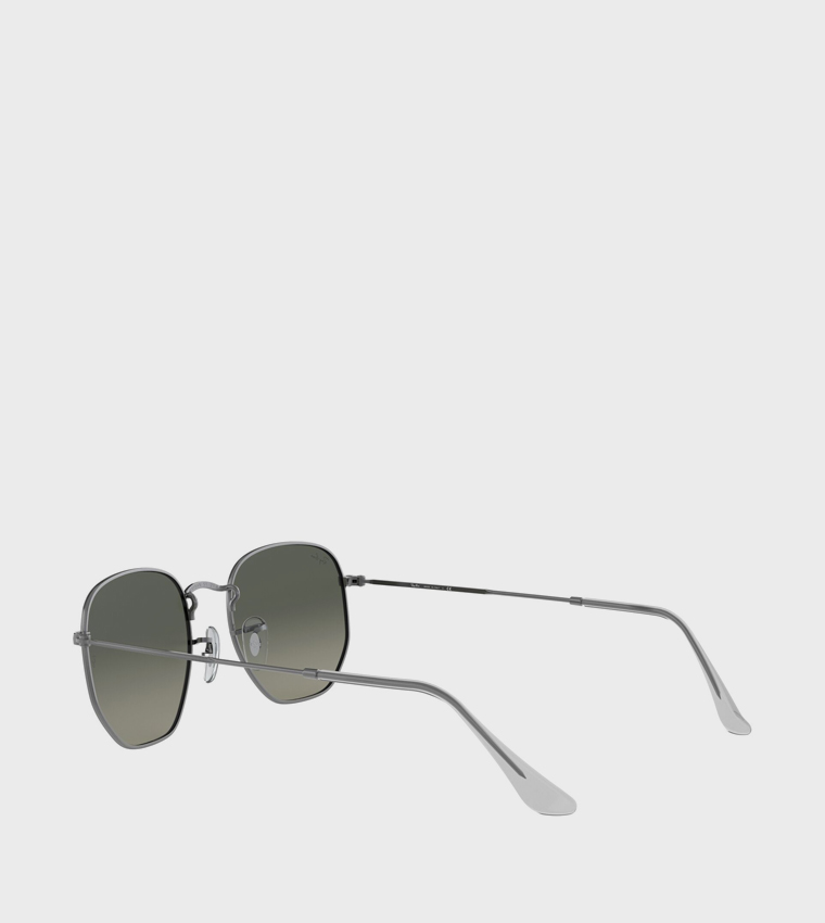 Metal Rim Hexagon Sunglasses