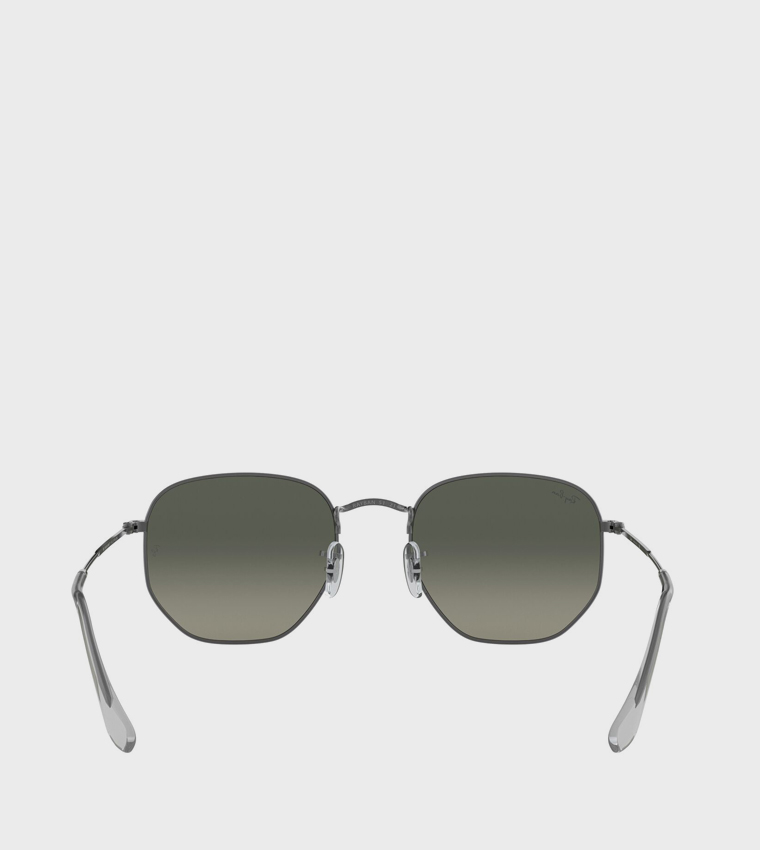 Metal Rim Hexagon Sunglasses