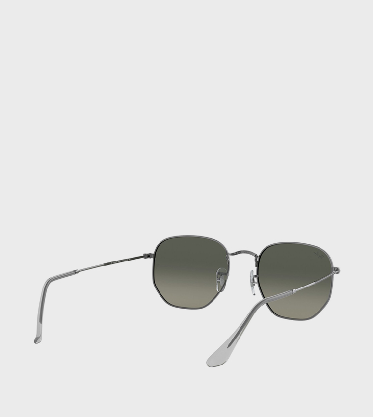 Metal Rim Hexagon Sunglasses