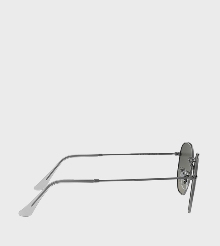 Metal Rim Hexagon Sunglasses