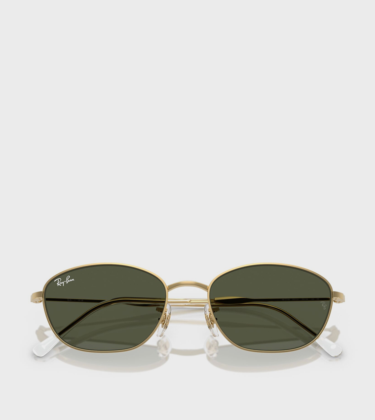 Metal Rim Oval Sunglasses