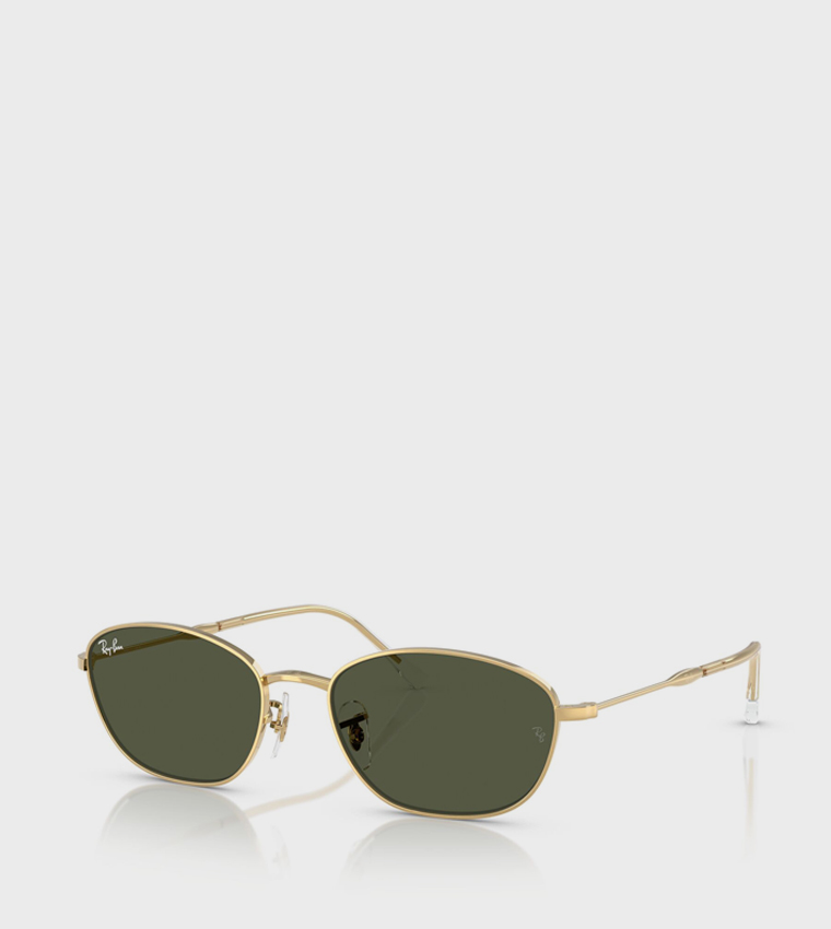 Metal Rim Oval Sunglasses