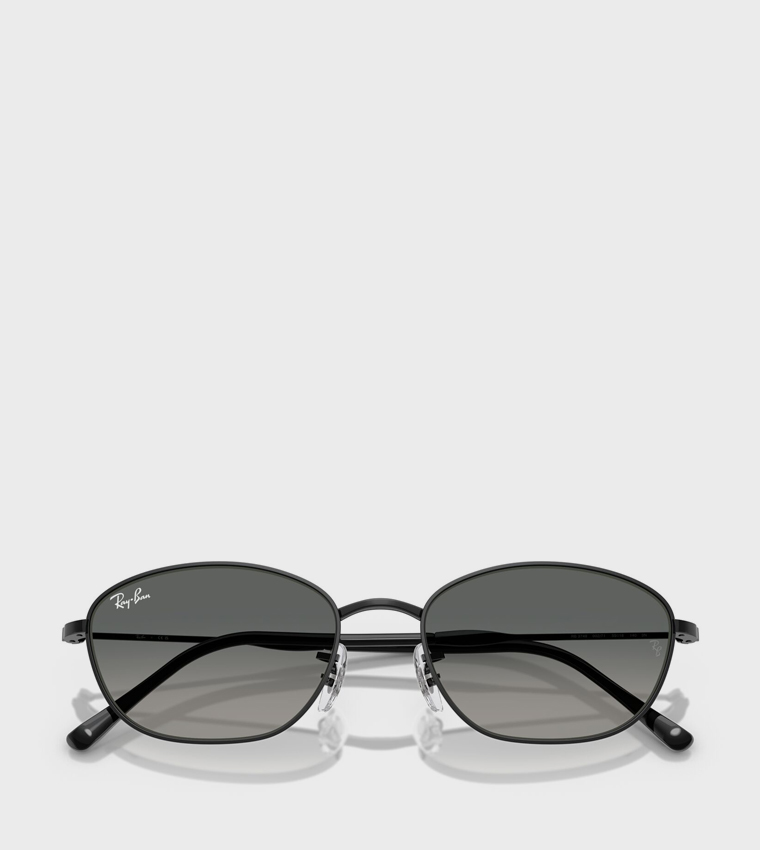 Metal Rim Oval Sunglasses