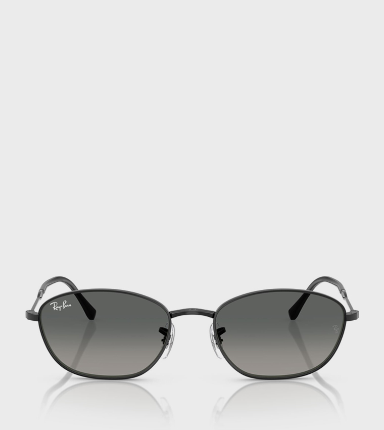 Metal Rim Oval Sunglasses