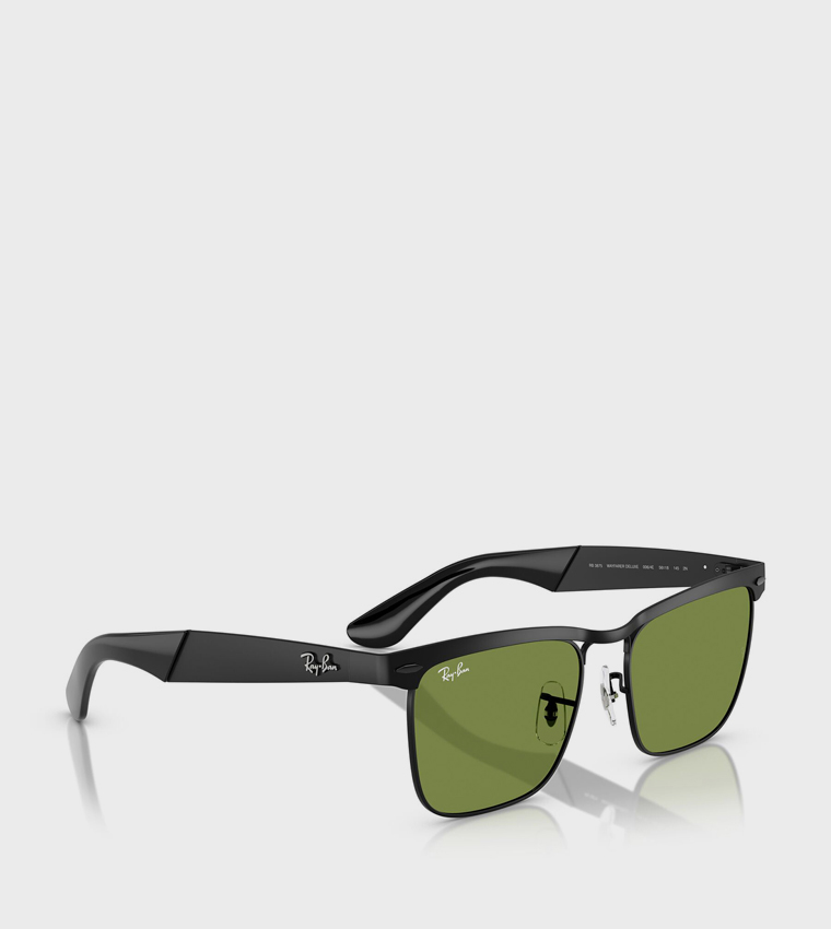 EVOLUTION Metal Frame Square Sunglasses