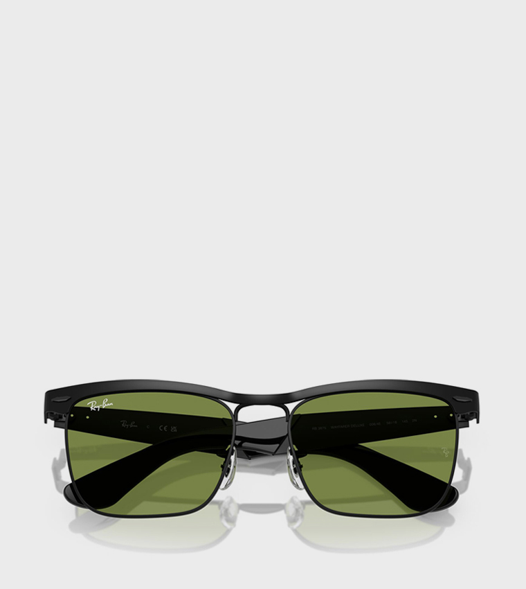 EVOLUTION Metal Frame Square Sunglasses