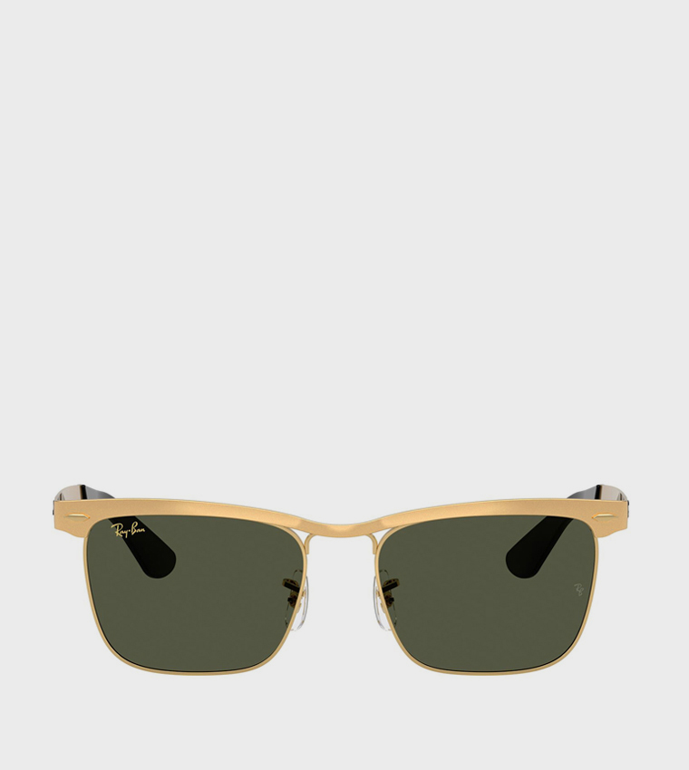 EVOLUTION Metal Frame Square Sunglasses