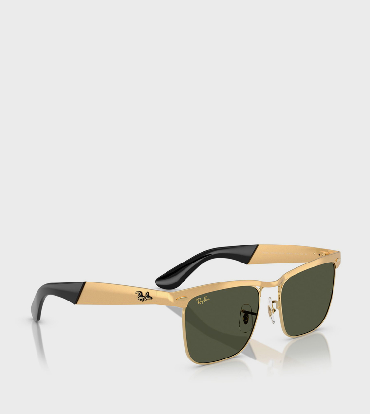 EVOLUTION Metal Frame Square Sunglasses