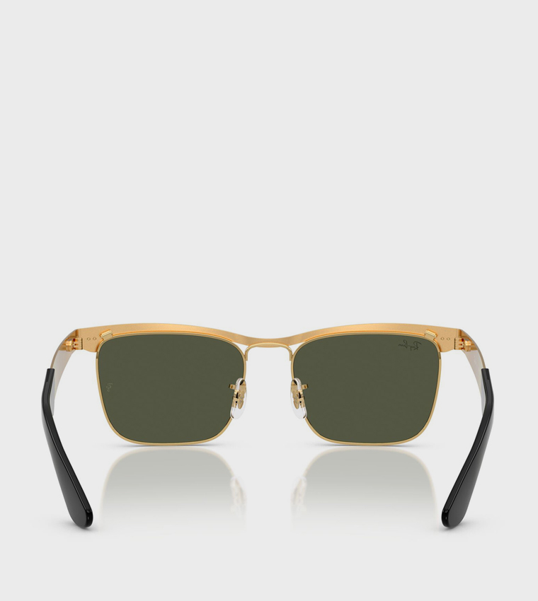 EVOLUTION Metal Frame Square Sunglasses