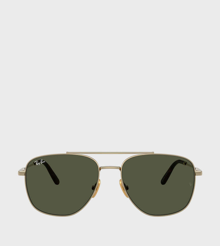 Metal Rim Aviator Sunglasses