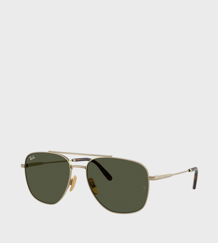 Metal Rim Aviator Sunglasses
