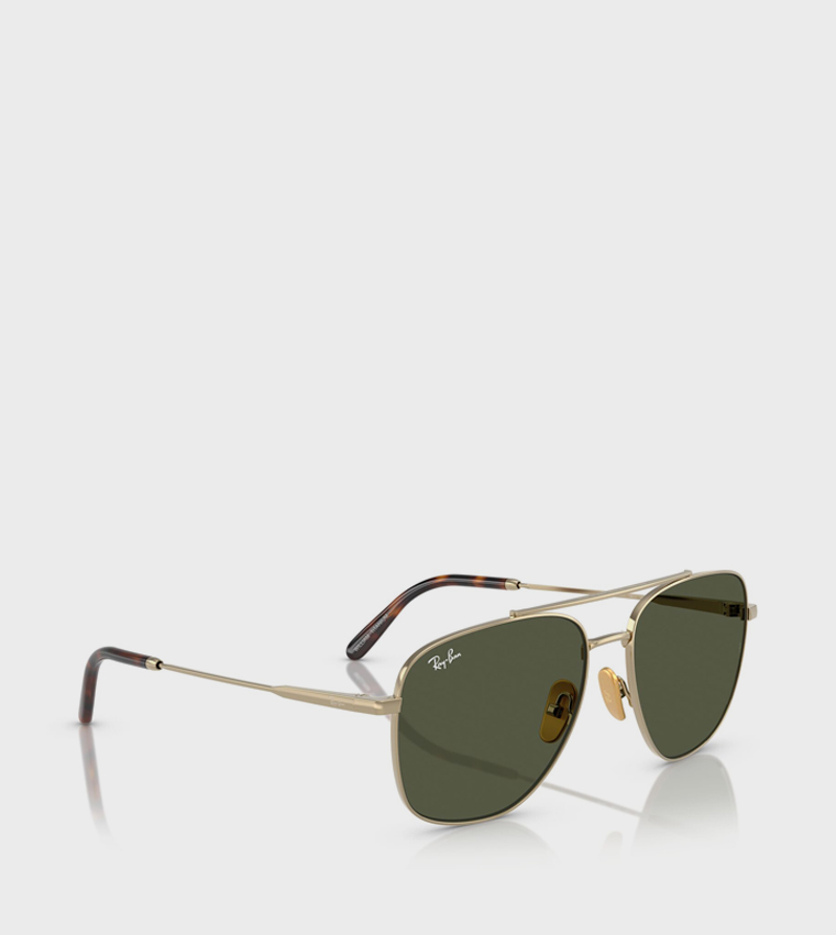 Metal Rim Aviator Sunglasses