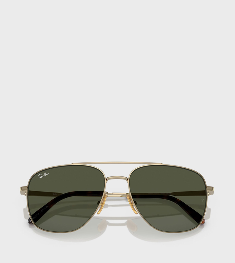 Metal Rim Aviator Sunglasses