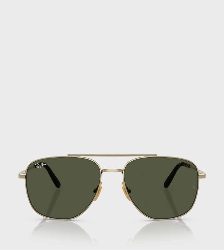 Metal Rim Aviator Sunglasses