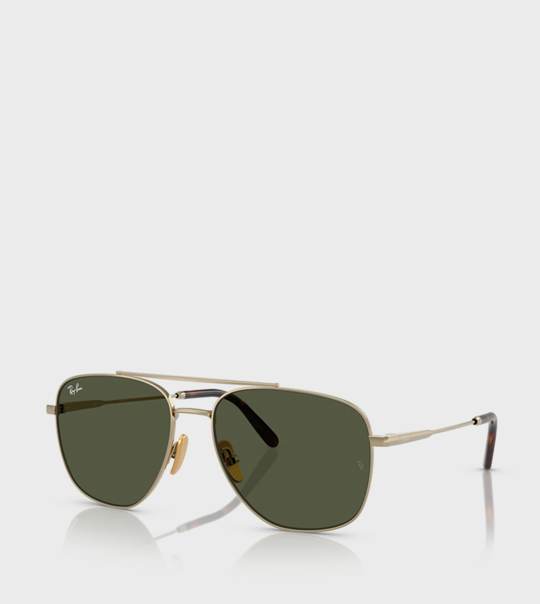 Metal Rim Aviator Sunglasses
