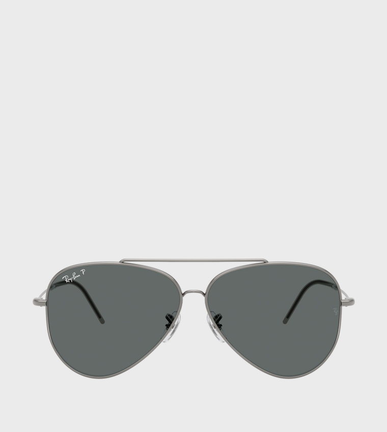 Metal Rim Aviator Sunglasses