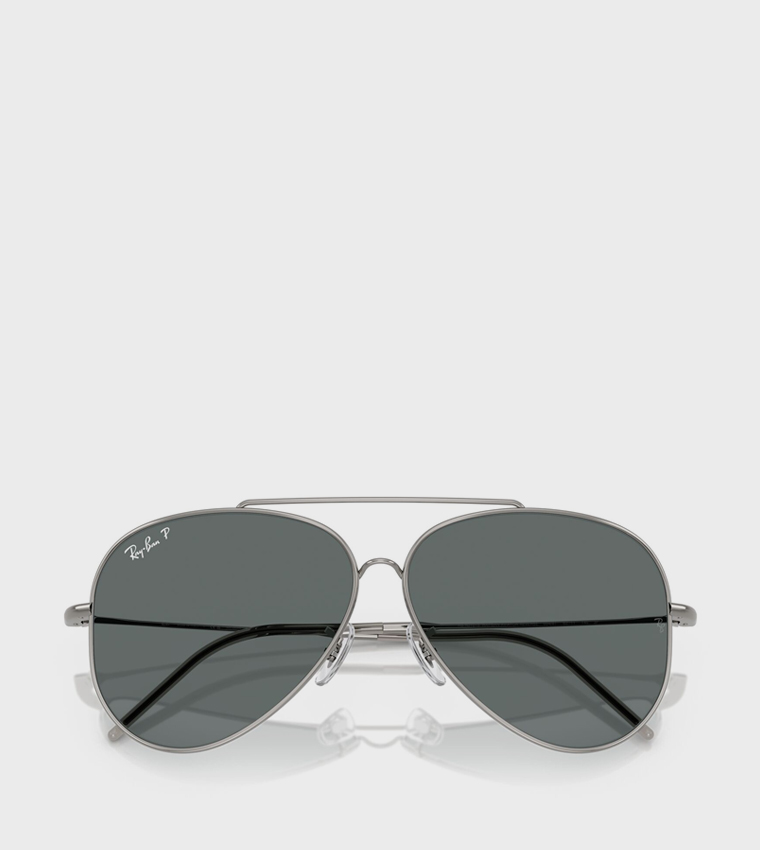 Metal Rim Aviator Sunglasses