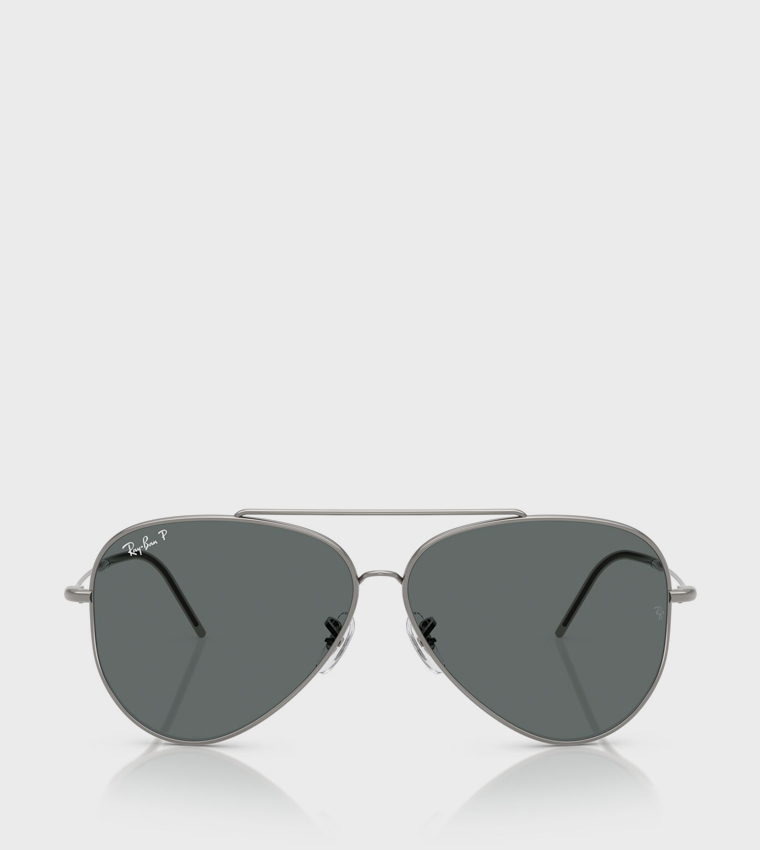 Metal Rim Aviator Sunglasses