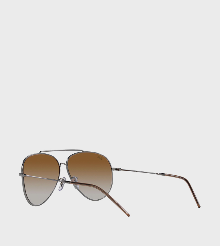 Metal Rim Aviator Sunglasses