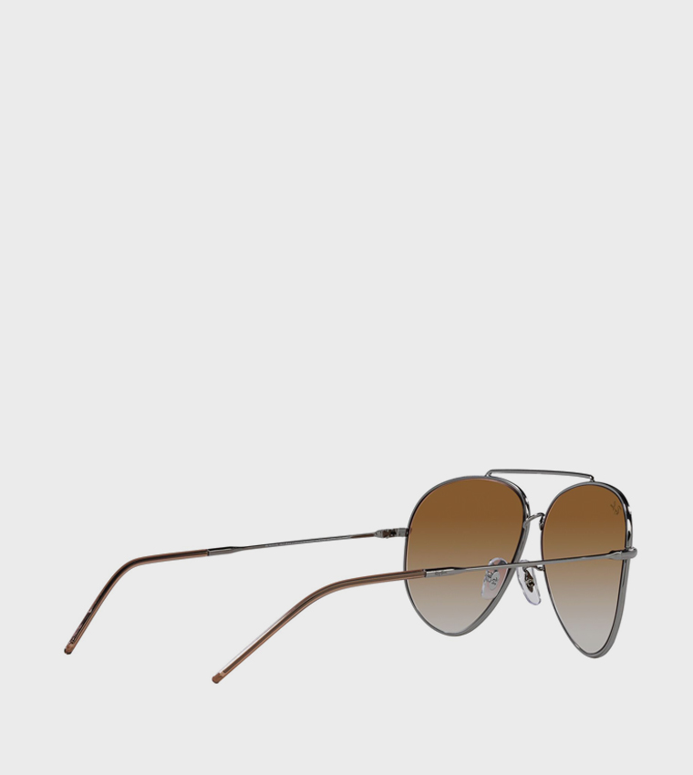 Metal Rim Aviator Sunglasses