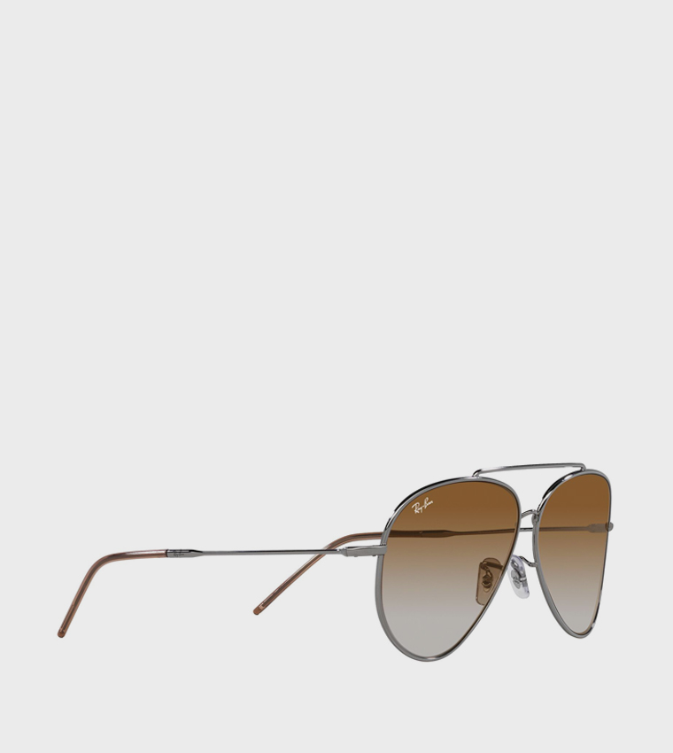 Metal Rim Aviator Sunglasses