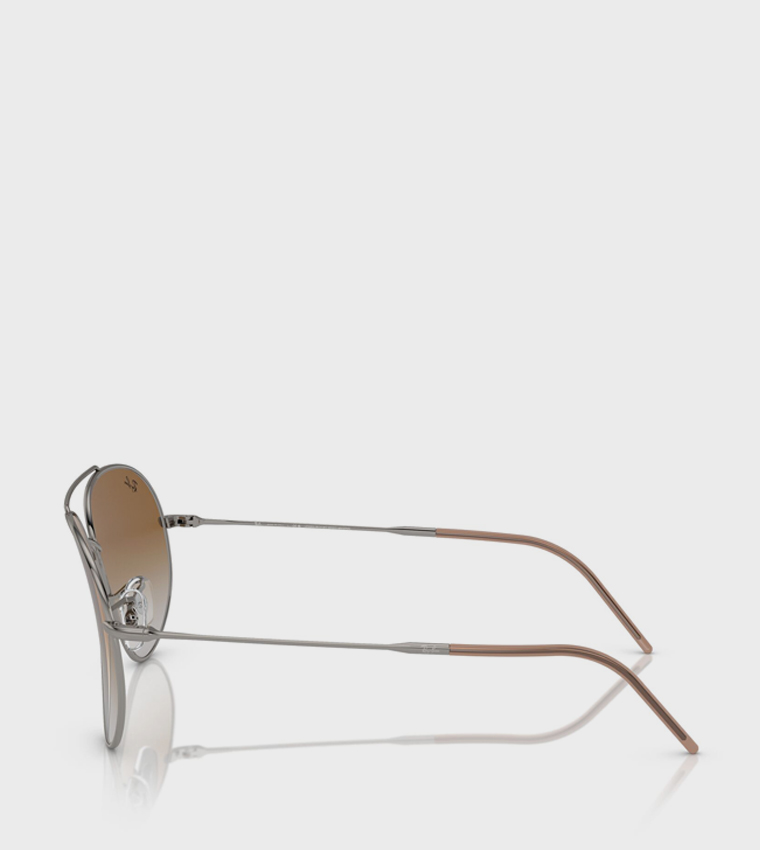 Metal Rim Aviator Sunglasses