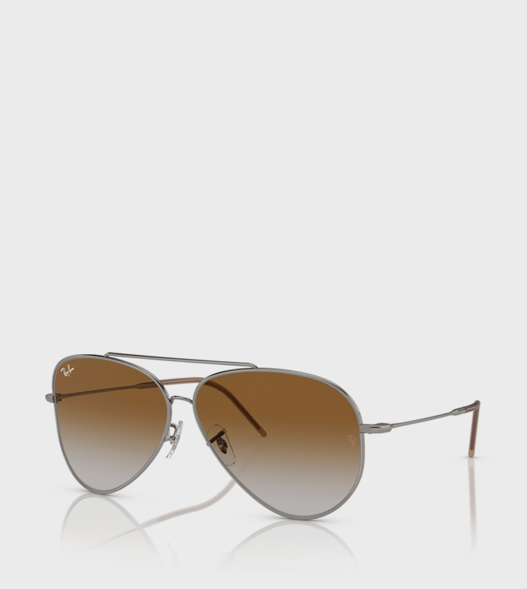 Metal Rim Aviator Sunglasses