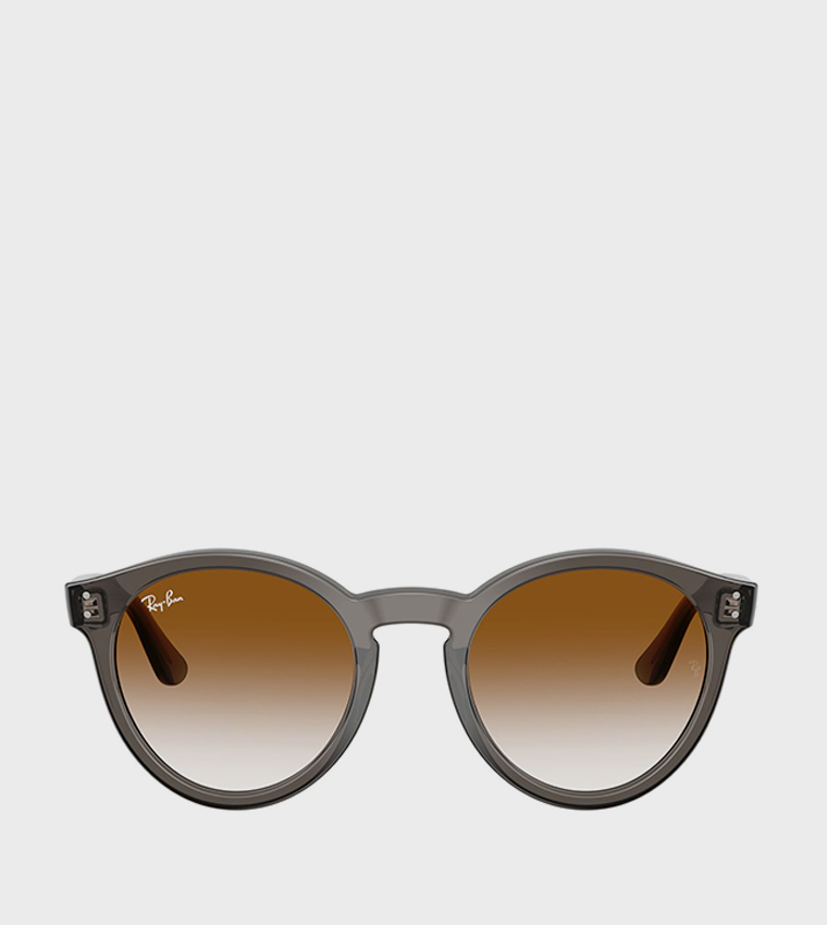 Phantos Full Rim High Bridge Round Sunglasses