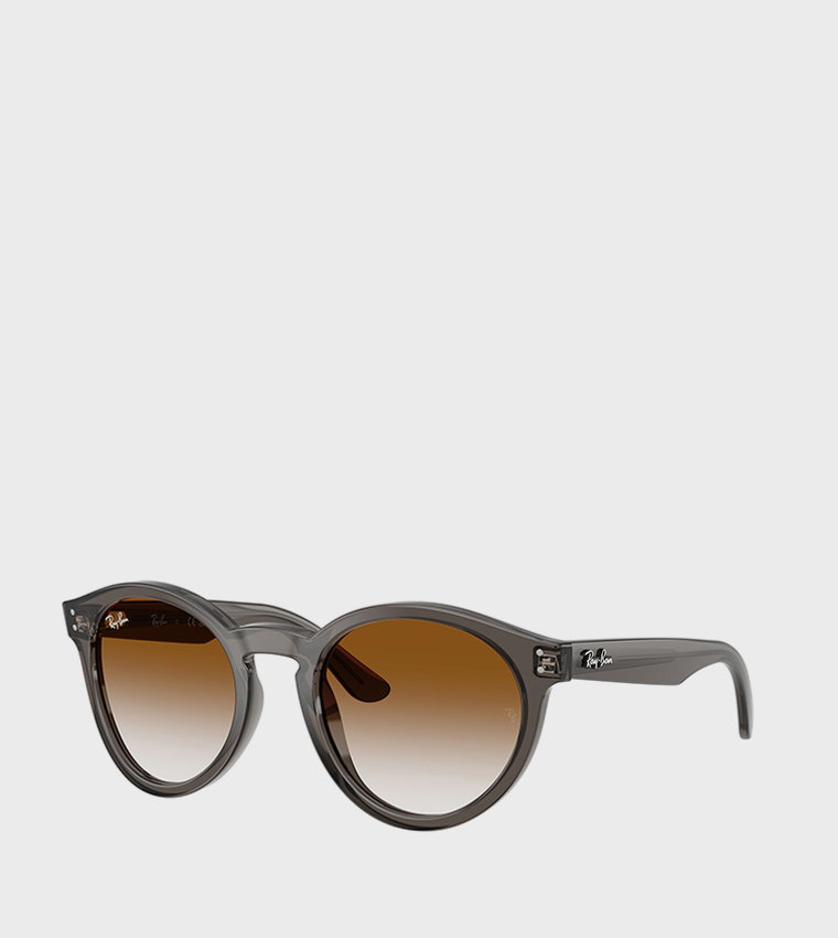 Phantos Full Rim High Bridge Round Sunglasses